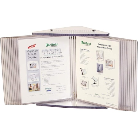 Desk Reference Unit, 20 Pockets, Clear MPN:CD272