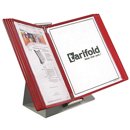 Document Desk Display Unit, 10 Red Pocket MPN:D231