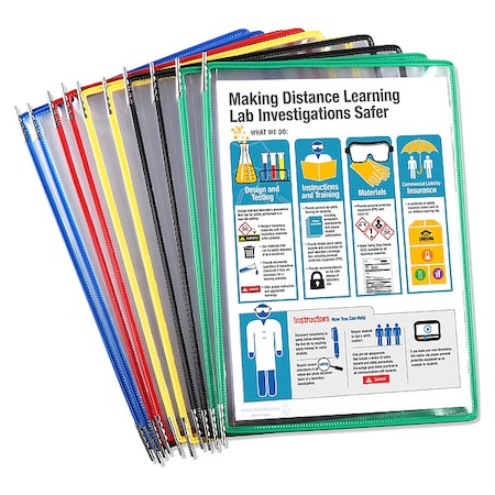 Document Display Pockets, Multicolor, PK10 MPN:P090