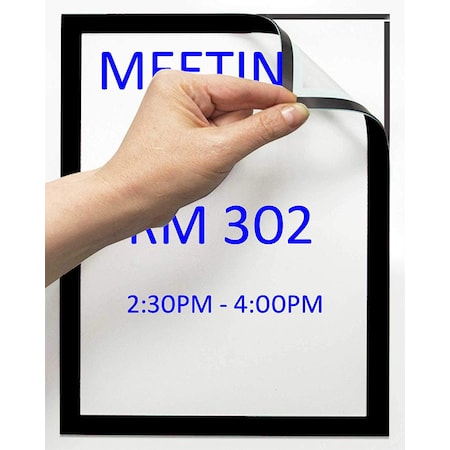 Magneto Adhesive Picture Frame, Black, PK2 MPN:P18660