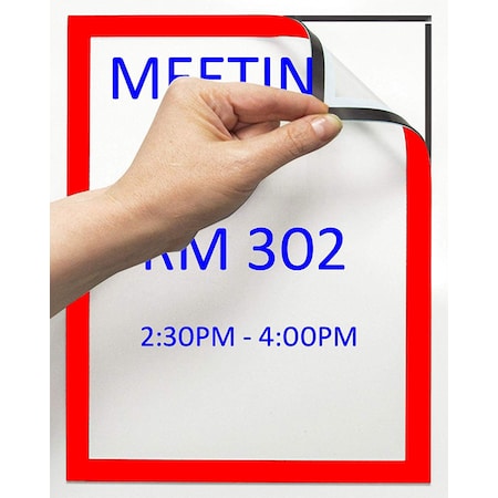Magneto Adhesive Picture Frame, Red, PK2 MPN:P18670