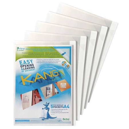 Sign Holder, 11-9/16 in. H, Adhesive, PK5 MPN:P194674