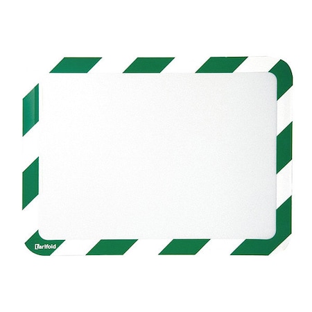 Sign Holder, Green; White, 10 1/4