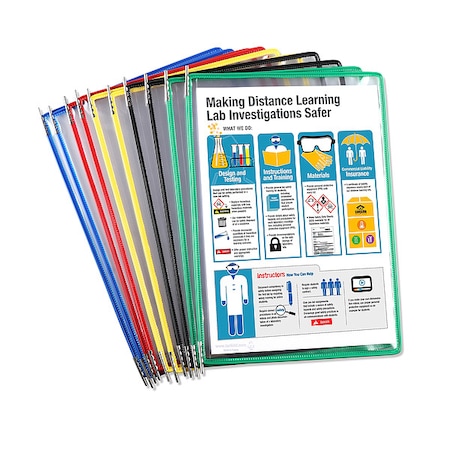 DocumentDisplayPockets, Multicolor, PK10 MPN:PA090