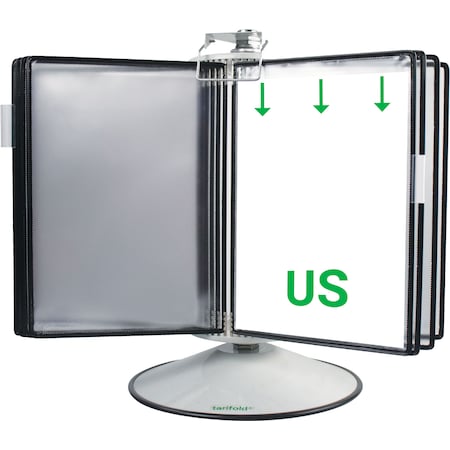 Rotary Display Unit Base, 50 Pockets, Black MPN:RA295B