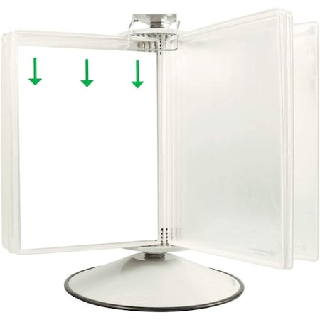 Rotary Display Unit Base, 50 Pockets, White MPN:RA295W