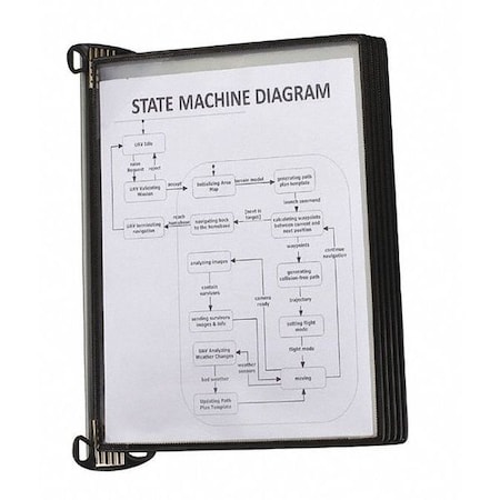T-Pro Magnetic Wall Unit, 5 Pockets, Blk MPN:TP920306