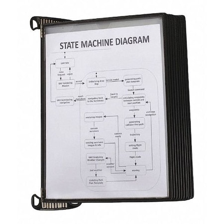 T-Pro Magnetic Wall Unit, 10 Pockets, Blk MPN:TP920307