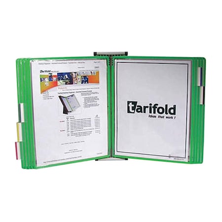 Document Wall Display Unit, 10 Green Pocket MPN:W251