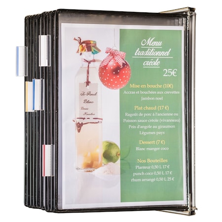 Antimicrobial Wall Display Unit 10 Black Pockets, Stainless Steel MPN:WA271SS