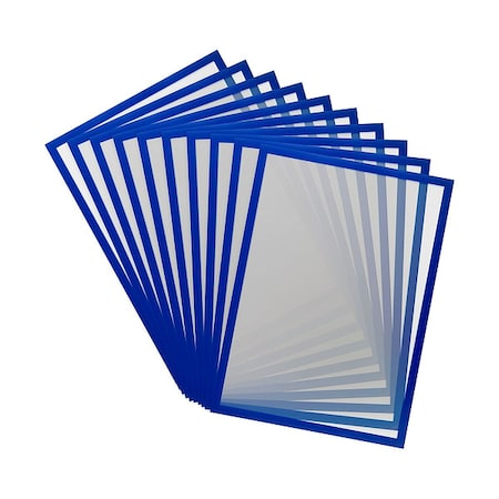 Sign Holder, Blue, PVC, PK10 MPN:195241