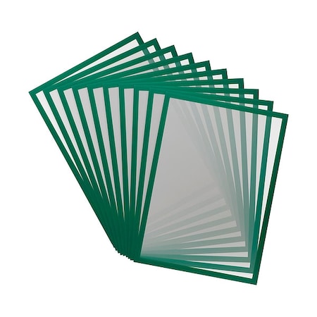 Sign Holder, Green, PVC, PK10 MPN:195245