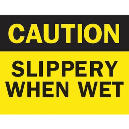Sign Inserts, Slippery When Wet, PK6 MPN:P1949SW