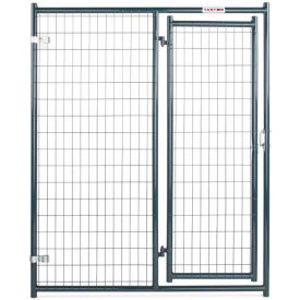 Tarter Blue Champion Kennel Front Panel with Door 6'H x 5'L DKFMDB5