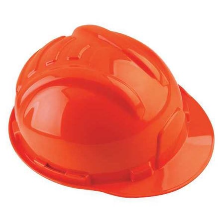 Hard Hat, Gladiator II, Polyethylene, 6 Point Ratchet, Type 1, Class E, Orange MPN:100-02000
