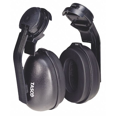 Black Hawk Hard Hat Mounted Ear Muffs, 24 dB NRR, Passive, Electrically Insulated, Black MPN:100-02400