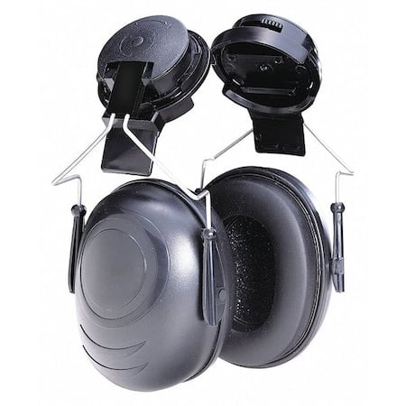 Sound Star Hard Hat Mounted Ear Muffs, 24 dB NRR, General Purpose, Black MPN:100-02551