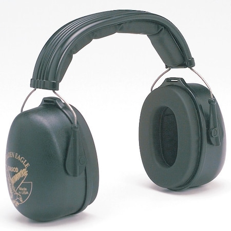 Golden Eagle Over-the-Head Ear Muffs, 29 dB NRR, Passive, General Purpose, Black MPN:100-02950