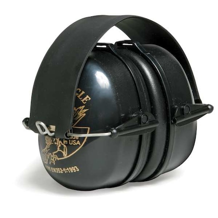 Golden Eagle Folding Ear Muffs, 27 dB NRR, General Purpose, Black MPN:100-02953