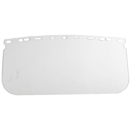 Clear Faceshield Visor, Clear Visor, 8 in Height, Uncoated Lens, clear MPN:100-04215
