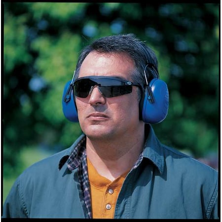 Sound Star Behind-the-Neck Ear Muffs, 23 dB NRR, Passive, General Purpose, Blue MPN:100-12552
