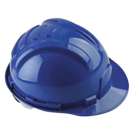 Hard Hat, Gladiator II, Polyethylene, 6 Point Ratchet, Type 1, Class E, Blue MPN:100-22000
