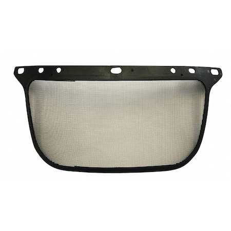 Screen Faceshield Visor, Black Visor, 6 1/2 in Height, Uncoated Lens, Black MPN:101-04000