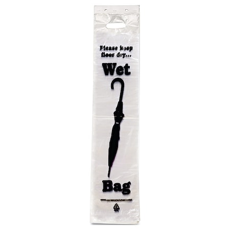 Wet Umbrella Bag, 7Wx31H, Clear, PK1000 MPN:TCO57010