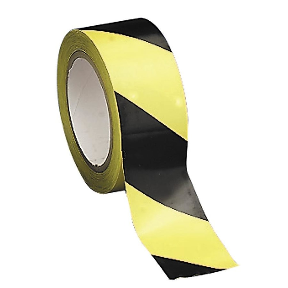 Tatco Aisle Marking Hazard Tape, 2in x 108ft, Yellow/Black (Min Order Qty 4) MPN:14711