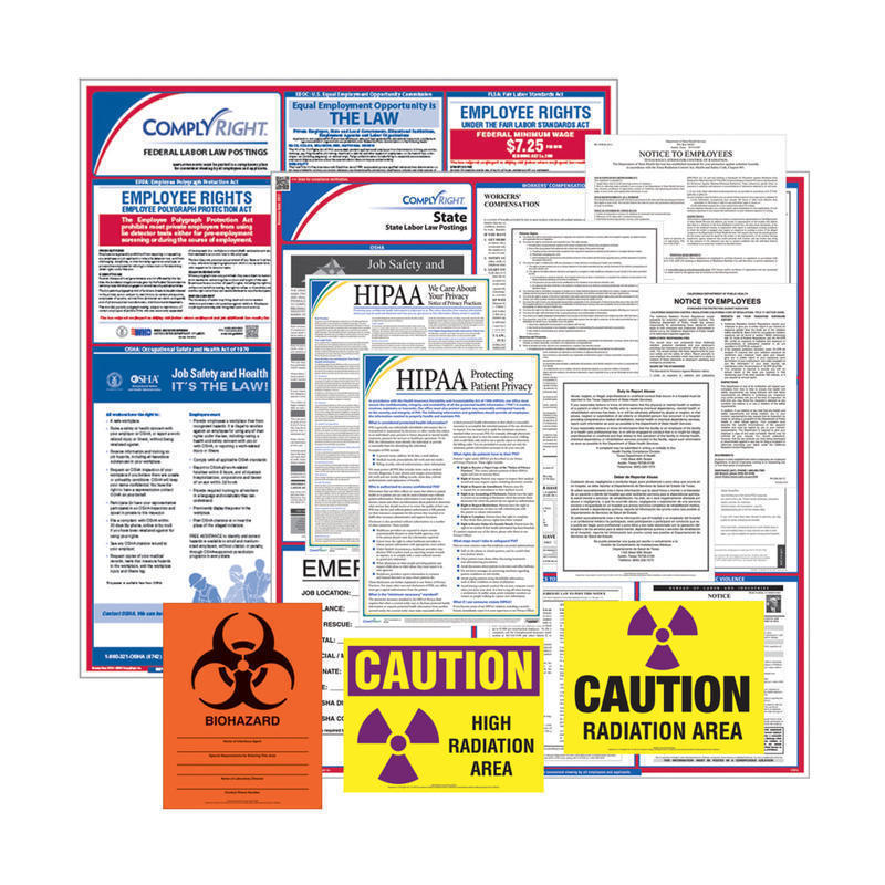 ComplyRight Healthcare Federal And State Labor Law Poster Set, English, Connecticut MPN:E50CTHLTH