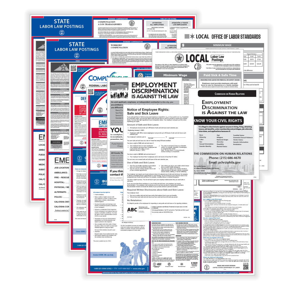 ComplyRight Federal, State and Local Labor Law 1-Year Poster Service, Bilingual, South Dakota MPN:U1200CSLCBASD