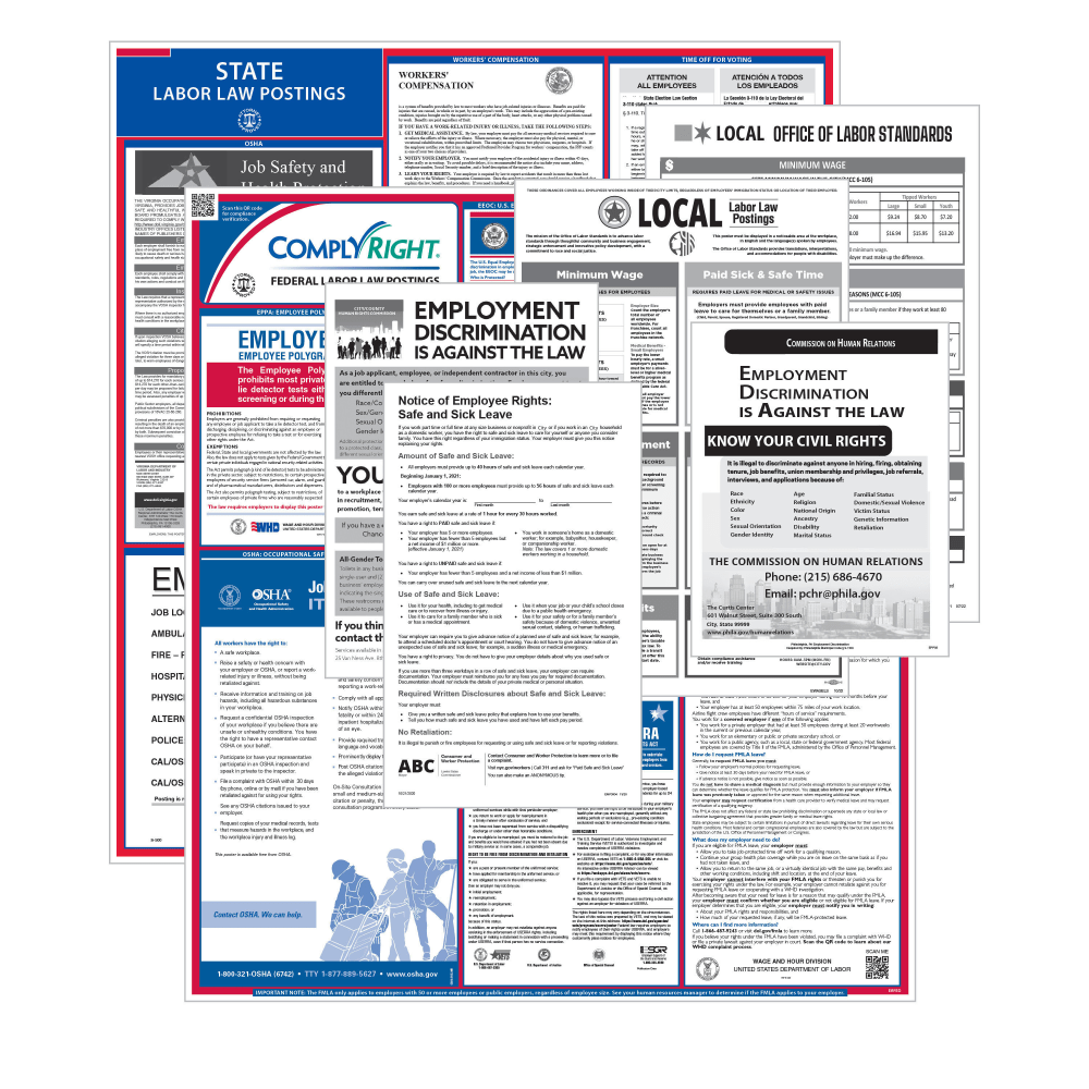 ComplyRight Federal, State And Local Labor Law 1-Year Poster Service, English, South Carolina MPN:U1200CSLSC