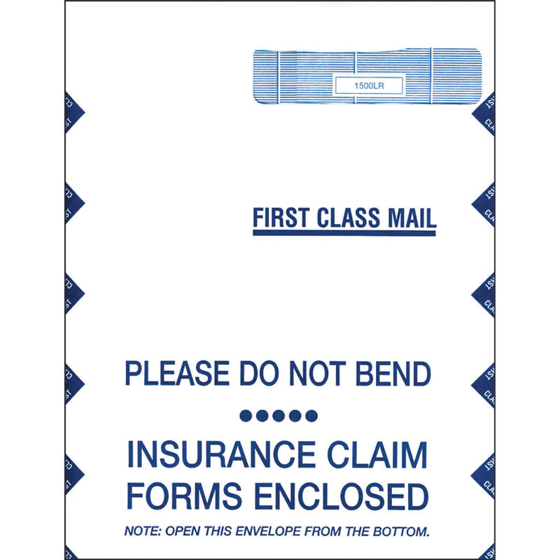 ComplyRight Right-Window Jumbo Envelopes For CMS-1500 Health Insurance Forms, Self-Seal, White, 9in x 12-1/2in, Pack Of 500 MPN:E-1500LR