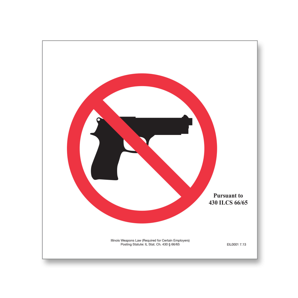 ComplyRight State Weapons Law Poster, English, District Of Columbia, 8-1/2in x 11in MPN:E8077DC