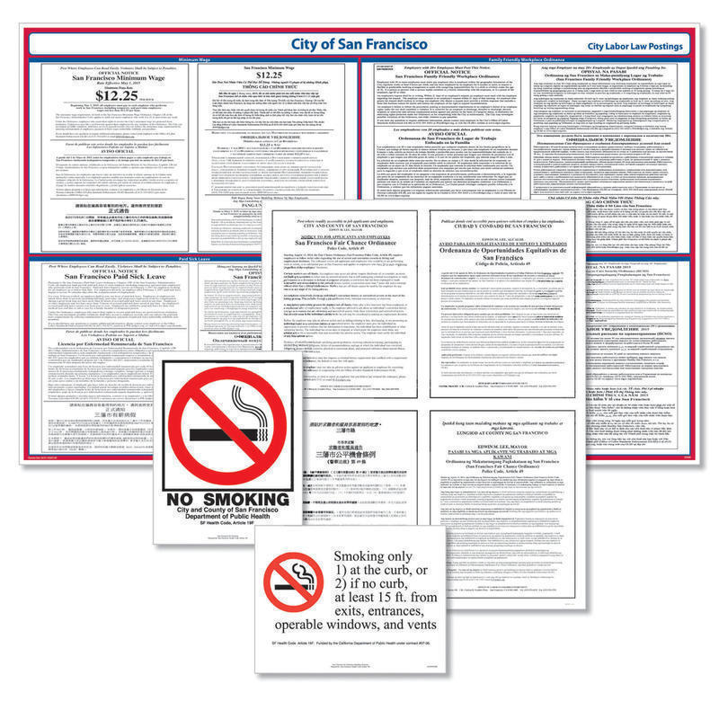 ComplyRight City Poster Bundle, Multilingual, San Francisco, California MPN:ESF006