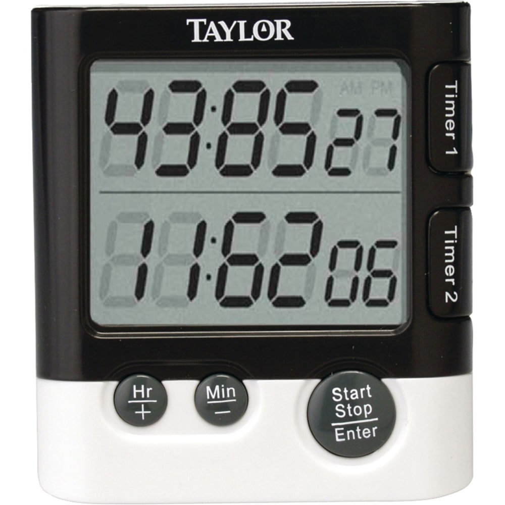 Taylor Dual Event Timer Table Clock - Digital - Quartz - LCD MPN:5828