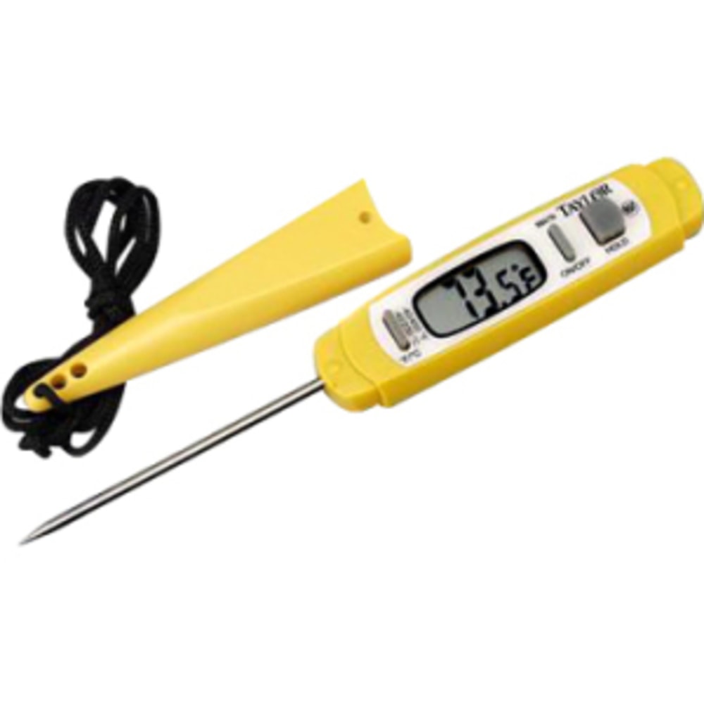 Taylor 9847N 5* Commercial Anti-Microbial Instant Read Thermometer - Auto-off, Hold Function, Water Proof, Antimicrobial - For Kitchen MPN:9847N