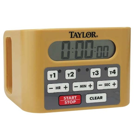 Digital Timer, Adj Volume/Stand Wall Mount/Time 4 Events Simultaneously, 4 1/2 in Overall Depth MPN:5839