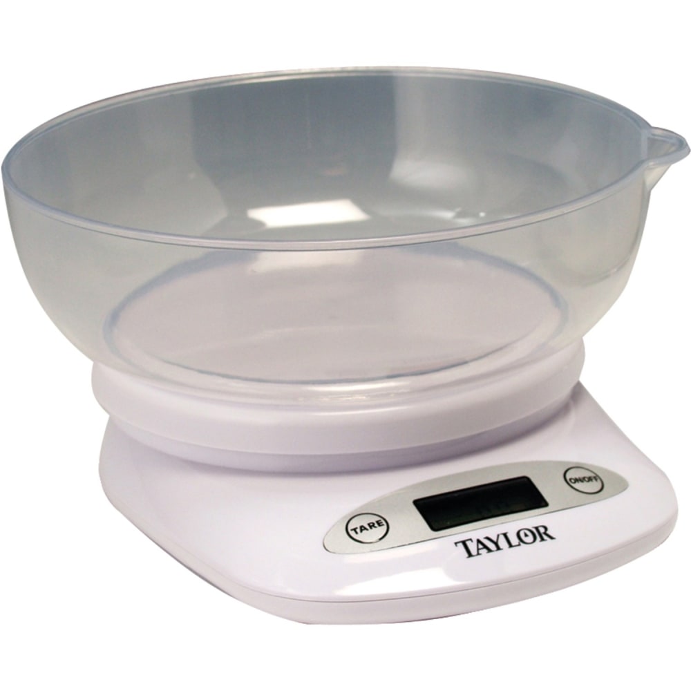 Taylor Digital Kitchen Scale With Bowl, 4.4 Lb MPN:380444