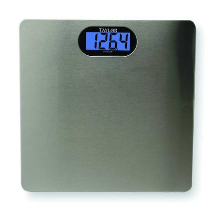 LCD Bath Scale, 180kg/400 lb. Cap., 0.09kg/0.2 lb. Graduations MPN:74074102