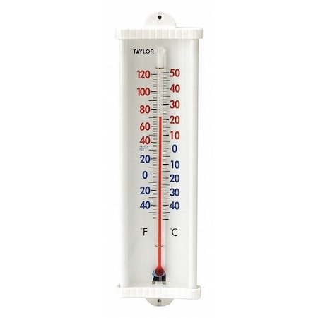 Analog Thermometer, -40 Degrees to 120 Degrees F for Wall or Desk Use MPN:5132N