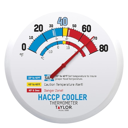 Thermometer, Dial, Fahrenheit/Celsius MPN:5680