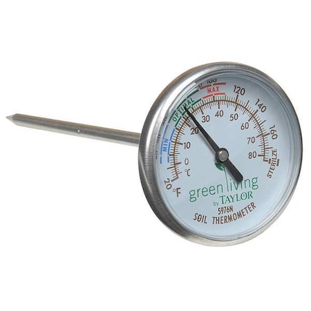 Bimetal Thermom, 2 In Dial, 20 to 180F MPN:5976-35