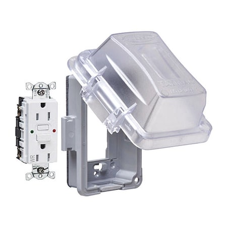 Box Cover, Single Gang Box Type, 1 Gang, Aluminum, In-Use Cover Type MPN:MG420CS