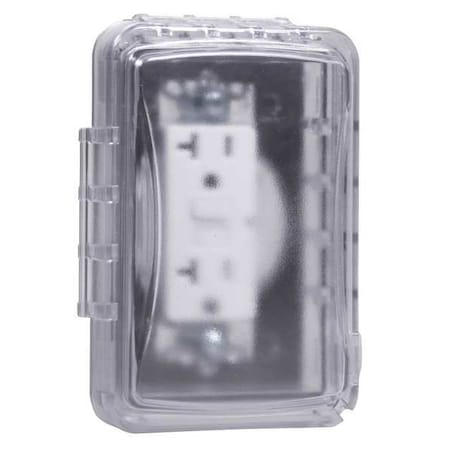 1 -Gang Horizontal or Vertical Weatherproof Cover, Polycarbonate MPN:MM110C