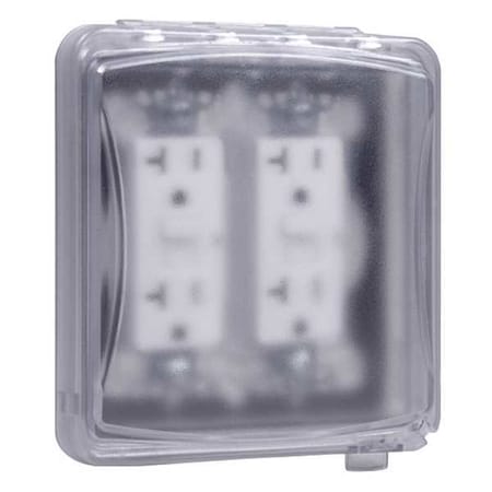 2 -Gang Vertical Weatherproof Cover, Polycarbonate MPN:MM1410C