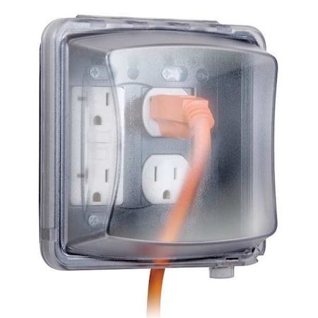 2 -Gang Vertical Weatherproof Cover, Polycarbonate MPN:MM2410C