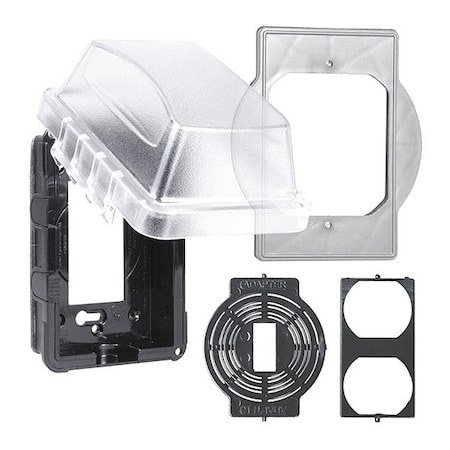 1 -Gang Horizontal or Vertical Box Cover, Polycarbonate MPN:MM410CA