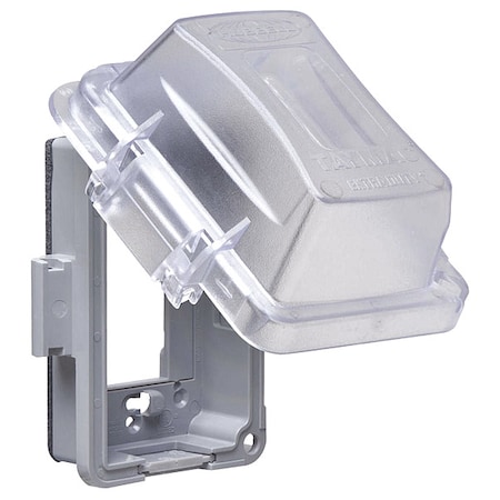 1 -Gang Horizontal or Vertical Weatherproof Cover, Polycarbonate MPN:MM420C