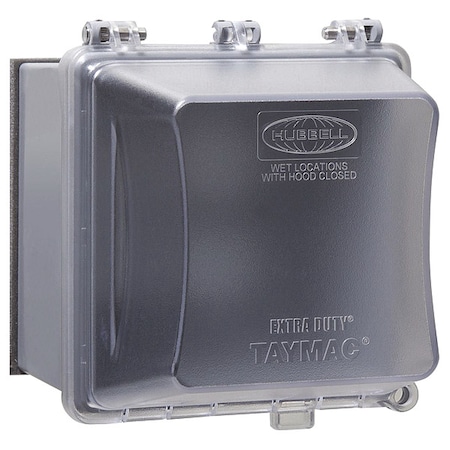 Weatherproof Cover, 2 Gang, Double Gang Box Type, Polycarbonate, In-Use Cover Type MPN:MM7420C